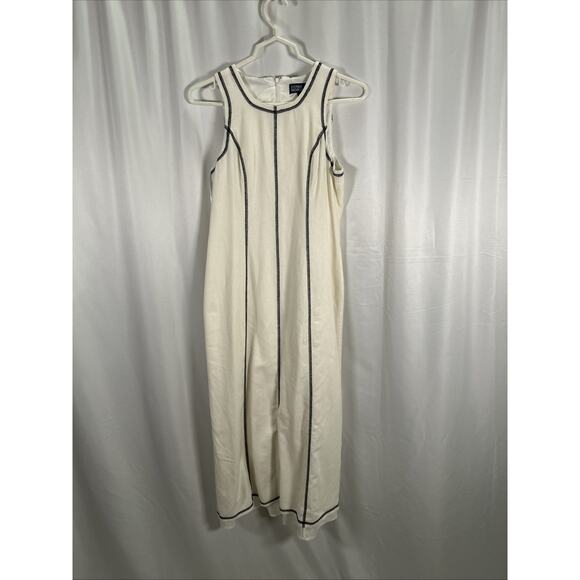 Donna Morgan Sleeveless Midi Sheath with Stitching Detail - Picture 3 of 4